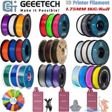 【BUY 6 GET 10】GEEETECH 3D Printer Filament 1KG 1.75MM PLA/ABS+/PETG/TPU/Resin US picture
