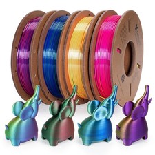 Color Changing PLA 3D Printer Filament Bundle 1.75mm - 4 Spools, Multicolor picture