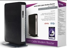 NETGEAR N450 (8x4) WiFi DOCSIS 3.0 Cable Modem Router (N450) Open Box picture