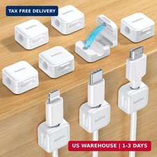 9 Pack Magnetic Cable Clips Cord Organizer,Desk Cable Management Accessories,Cor picture