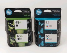 Hp 65XL Black/65 Tri-Color Ink Cartridge 4 Total Exp. 2026-2027 picture
