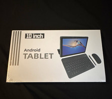 10in Android Tablet 64GB Black Wi-Fi Internet Keyboard Included Touchscreen picture