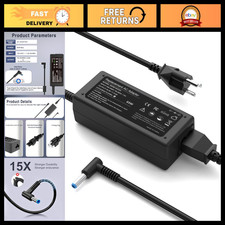 65W 45W Laptop Charger Power Adapter for HP Computers - Smart Blue Tip, Fast Cha picture