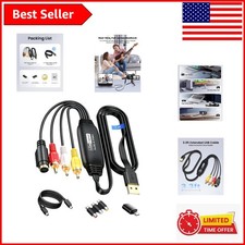Versatile RCA/S-Video to USB Capture Card - 3.3ft Cable for Easy Video Transfer picture