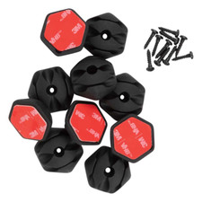 Klein Tools 450-410 Self-Adhesive Cable Mounting Clips, 3-Slot (10-Pack) picture