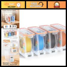 Airtight 3D Printer Filament Storage Box with Humidity Monitor & Desiccant - 1KG picture