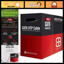 1000ft CAT6 Direct Burial Ethernet Cable 23AWG Solid CCA Waterproof Outdoor Use picture