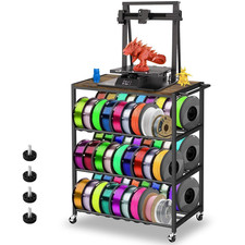 3D Printer Stand with Filament Storage Rack - 3D Printer Table Rolling Printer picture