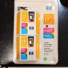 HP 17 Tri-Color Genuine/Original Inkjet Ink Cartridge 2-Pack For Deskjet 840 842 picture