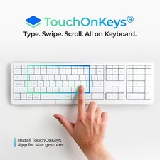 CLVX 1 Mac | Wireless Keyboard with Trackpad | Silent Bluetooth & USB-C Keyboard picture