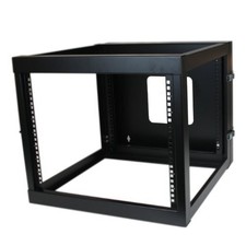StarTech 8U 22in Depth Hinged Open Frame Wallmount Server Rack (RK819WALLOH) picture