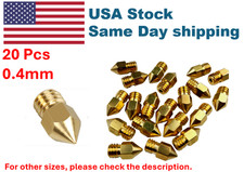 20 Pcs MK8 0.4mm Extruder 3D Printer Nozzle for Creality CR-10 Ender 3 picture