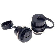 2PCS USB 3.1 Type C Panel Mounting Waterproof Connector, IP67 24 Pins Female to picture