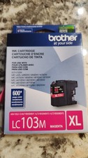 Brother LC103M Magenta Ink Cartridge Sealed, Genuine (#118) picture