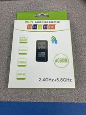 New Inamax Wifi Nano 11AC Adapter- AC 600 Dual Band - 2.4GHz+5.8GHz  picture