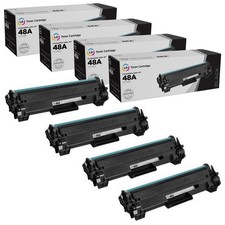 4PK LD Compatible Replacement for CF248A Fits HP 48A Black Toner for M15w M28w picture