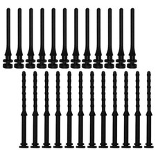 Durable Silicone Rubber Computer Fan Screws Anti-Vibration Noise Reduction Black picture