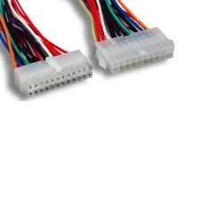 Lot 10pcs 20 Pin ATX Power Supply to 24 Pin Motherboard male to female Cable picture