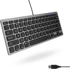 Small USB Wired Keyboard for Mac and Windows - 78 Scissor Keys, 13 picture