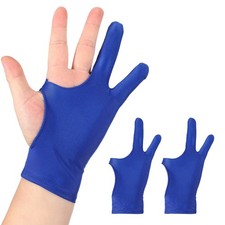 2pcs Artist Drawing Glove m Size Two Finger Graphics Painting Glove Blue picture