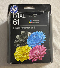HP Genuine Original 61XL/61 Ink Cartridges 2-Pack Black & Tri-Color picture