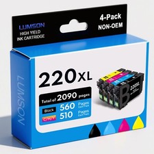 220XL T220XL 4PK Ink Cartridge For Epson XP-424 XP-320 XP-420 WF-2630 WF-2750 picture
