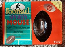 Vintage Football Sports Mouse For IBM PC Serial Version plus football field pad picture