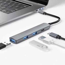 Adapter USB C HUB Type C 4 Port High Speed Multi USB Splitter PC Laptop Macbook picture