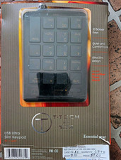 Tumi T-Tech USB Ultra Slim Keypad Wired USB Black Quiet Portable QWERTY EN picture