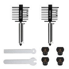 Hardened Steel Hotend Kit for 3D Printers, All Metal Extruder, 0.4mm Nozzle, Upg picture