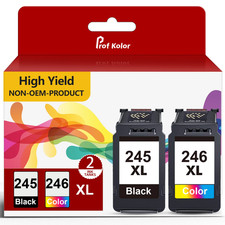 Prof Kolor HP 64XL Ink Cartridges Compatible for HP 64XL Black and Tri-Color picture