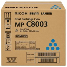 Genuine Ricoh MP C8003 Toner Cartridge 842199 Cyan picture