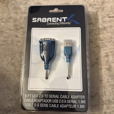 NEW SABRENT USB 2.0 TO SERIAL CABLE ADAPTER picture