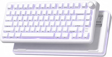 Wireless Mechanical Gaming Compact Keyboard With Knob 75 Percent Rgb Backlit picture