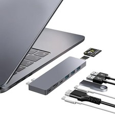 USB-C Hub for MacBook Pro Air M1-M5 8-in-2 Thunderbolt 4 HDMI 4K 100W PD picture