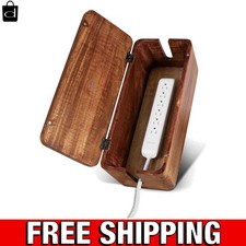 Stylish Large Cable Management Box with Ventilation Holes - Protect Kids & Pets picture