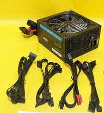 PowerSpec 650W RGB LED Fan 80plus Bronze 2x PCIE Modular ATX 12V Power Supply PS picture
