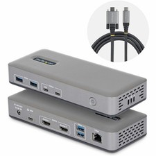 StarTech Dual-Monitor USB-C Docking Station HDMI 4K 60Hz 100W Laptop Charging picture