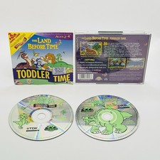 The Land Before Time Toddler Time 2-Pack Disc WIN / MAC CD-ROM Ages 2-4 RARE picture
