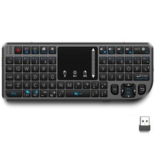 T808 Mini Wireless Keyboard Upgraded MultiTouch Touchpad DPI 2.4G+BT 7Color picture