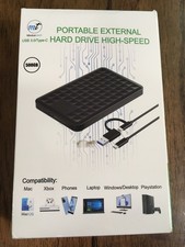 NEW ModusTech Facet 500GB Portable USB-C External Hard Drive - Black picture