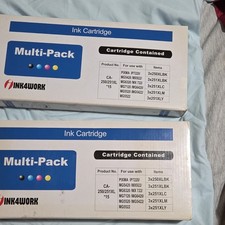 2 BOXES ink4work CA-250/251XL 15-Pack Ink Cartridges BK/C/M/Y for Canon PIXMA picture
