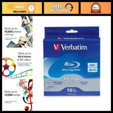 50GB 8X Double Layer Blu-ray Discs - BD-R Blank Recordable Media - 10 Pack picture