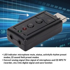 Virtual Sound Card Internal Amplifier and Volume Controls 7.1 Channel Sound Card picture