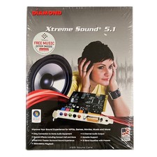Diamond Xtreme Sound 5.1 PCI Internal Sound Card XS51 Windows Vista XP SEALED picture