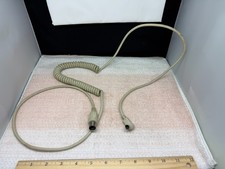 Vintage IBM Keyboard Cable Coiled Keyboard Cable from Working System, Fast Ship picture
