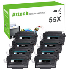 8 Pack CE255X 55X Toner Compatible With HP Enterprise P3015 P3015n P3015d P3015x picture