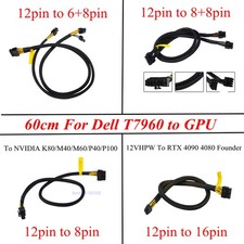 GPU 12 Pin to 6+8Pin/8+8Pin/8Pin/16Pin For Dell T7960 NVIDIA Power Adapter Cable picture