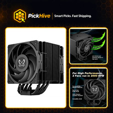High-Performance CPU Air Cooler, Dual Fan, Intel LGA1700/1151, AMD AM5/AM4, 120m picture
