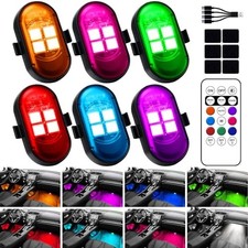 Upgraded Wireless LED Lights for Car, Rechargeable Interior Car Lights 6pcs picture